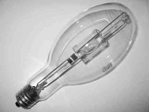 A metal halide bulb.