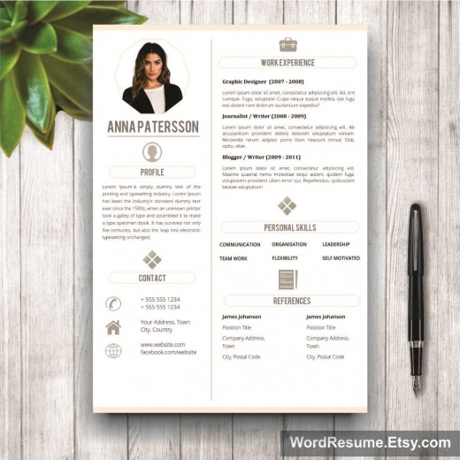 professional cv template word free download 2020