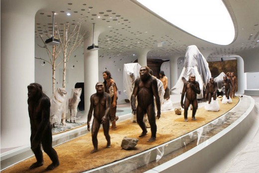 Prehistoric men and women at the Jeongok Museum South Korea Prehistory Museum by X-TU