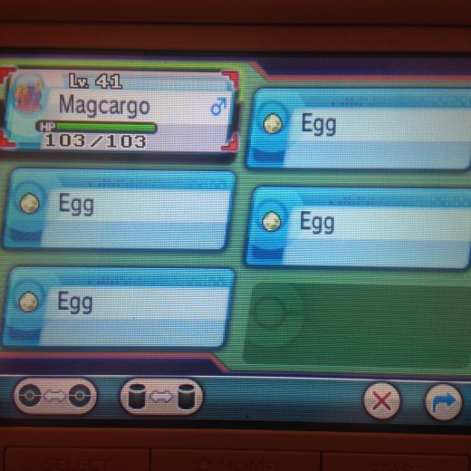 Magcargo just can't sit still, apparently! Ha ha Magcargo just can't sit still, apparently! Ha ha