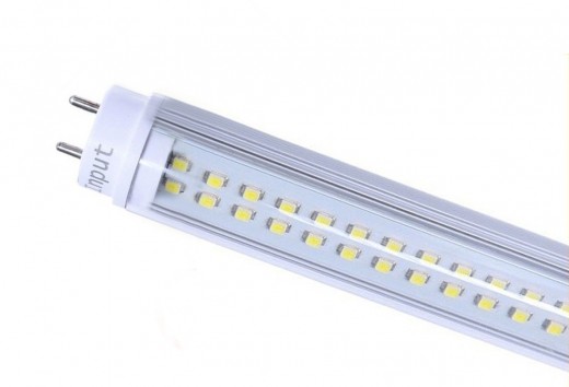 A T8 replacement LED lamp.