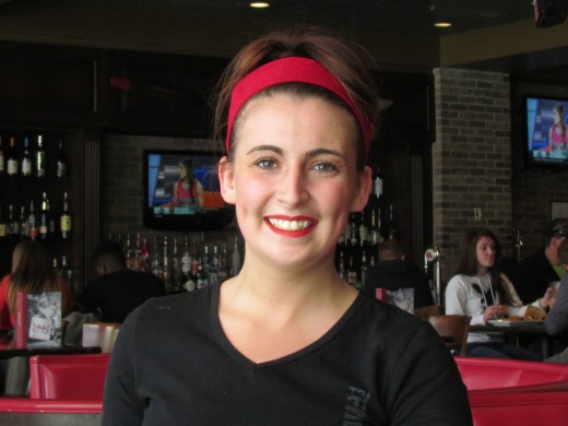 Rachel, was our attentive server at Fridays restaurant located in the Sheraton hotel lobby. She made our lunch experience even more enjoyable. Thanks Rachel.