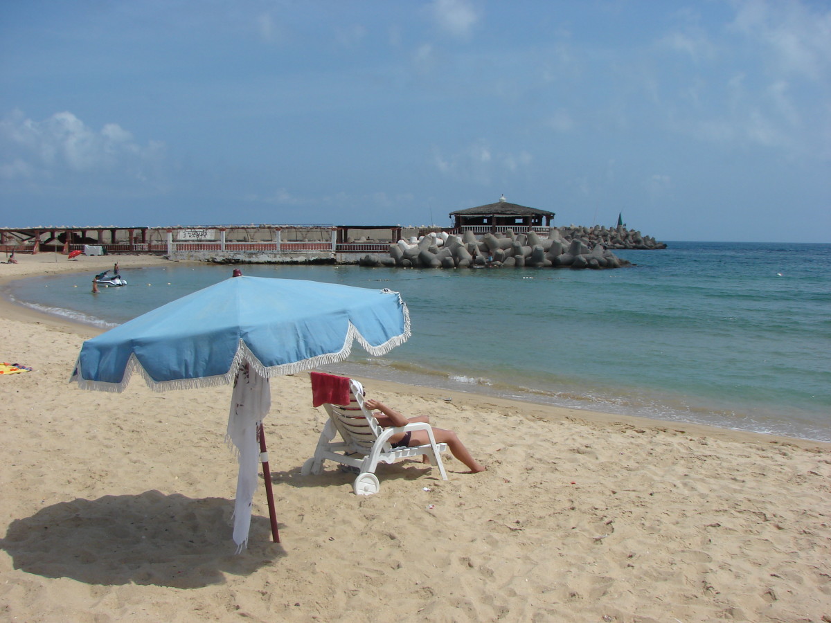The beach at Tamuda Bay is ideal for relaxing in the sun