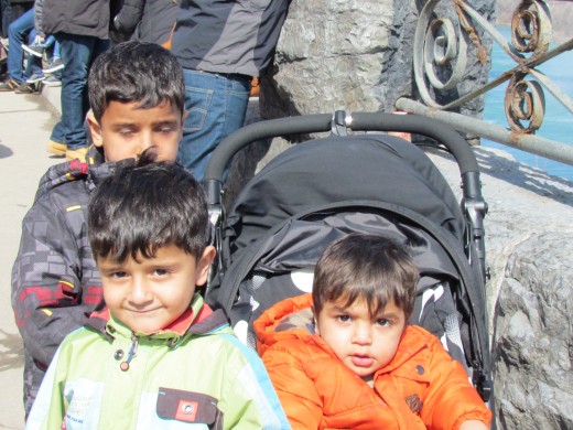 Maria, a single mother from Syria, presently resides in Canada with her children Moayag, Abid and Ali. 