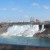 A photo of the American side of the Falls on the Canadian side. A photo of the American side of the Falls on the Canadian side.
