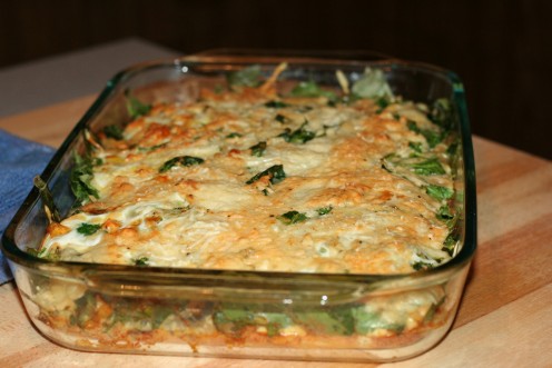 Spinach & Two-Cheese Casserole