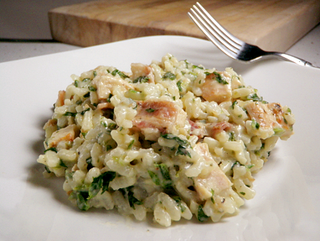 Risotto and Spinach