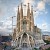 Gaudi's Sagrada Familia Cathedral...never to be finished? With it's crane companions as ever.