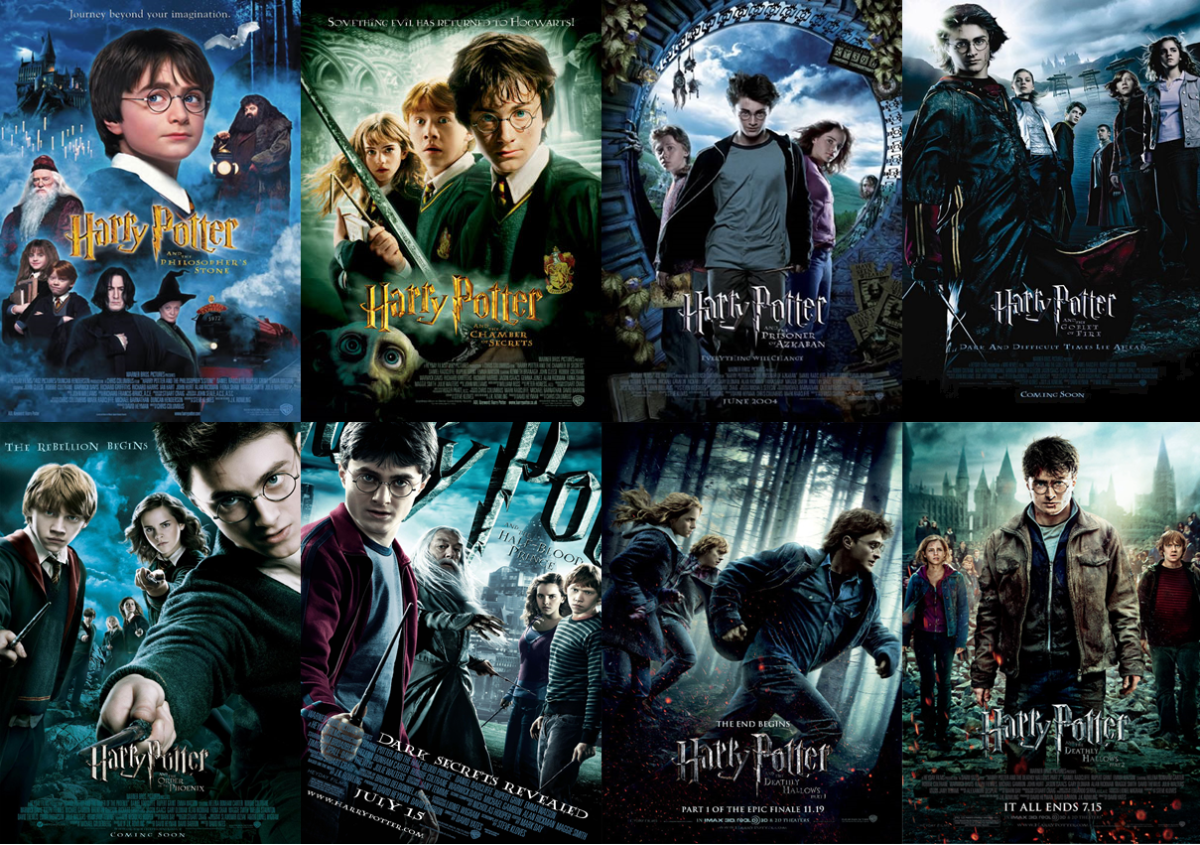 Image result for harry potter movies in order