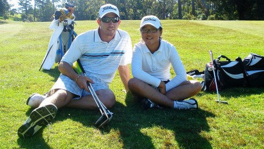 Lydia Ko and coach Guy Wilson