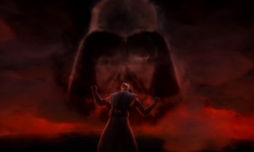 Anakin suffering through visions of his future as a Sith Lord in an episode of 'Star Wars: The Clone Wars'