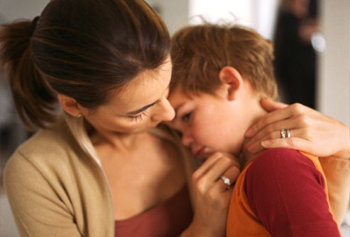 Hugging your child lets them know that you still love them despite their behaviour. 