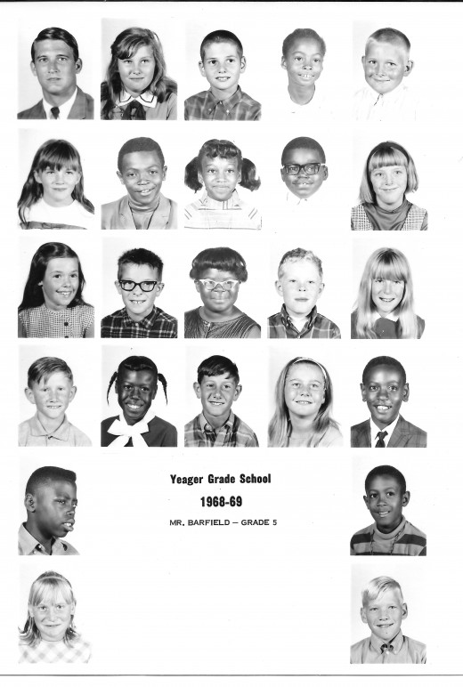 Yeager Grade School - 5th Grade - 1969 (not South Elementary)