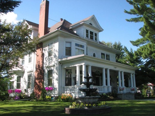 The Gilbert Mansion in her summertime grandeur.