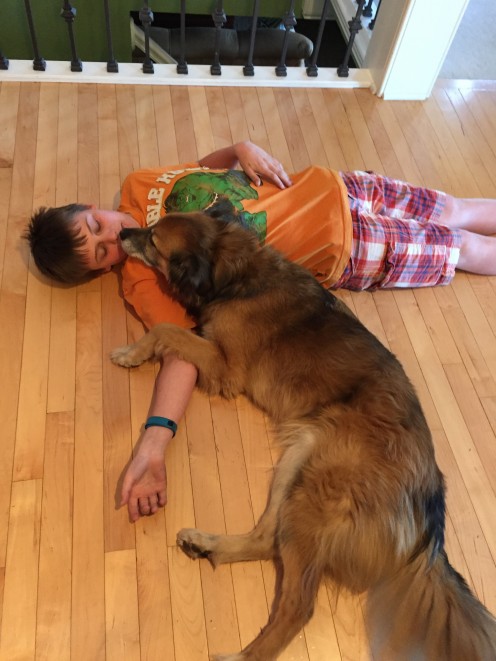 Findley, loving "his boy"