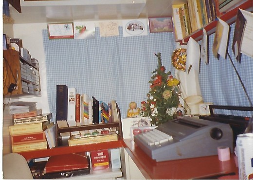 Left front desk area.