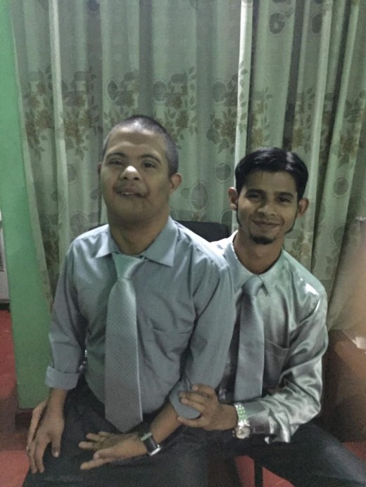 This is a cute picture of Fardhi and Shuraif Rahman :)