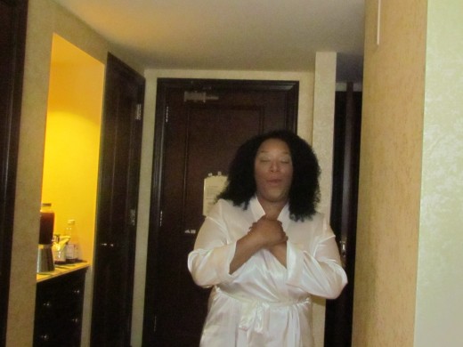 Before the shower began Chante, was given an hour massage by Croovy, a professional massage therapist. 