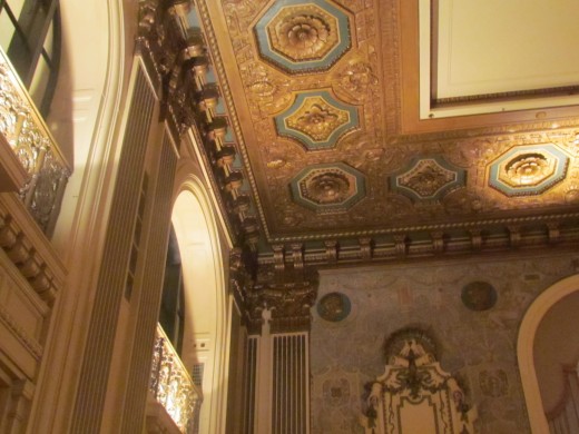 Amazing ceiling structures and designs in Hotel DuPont.