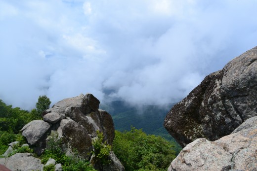 View from the rock on Sharp Top