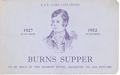 Burns night on 25th January is usually celebrated with Cock a Leekie Soup and Haggis..........all photos courtesy Flickr