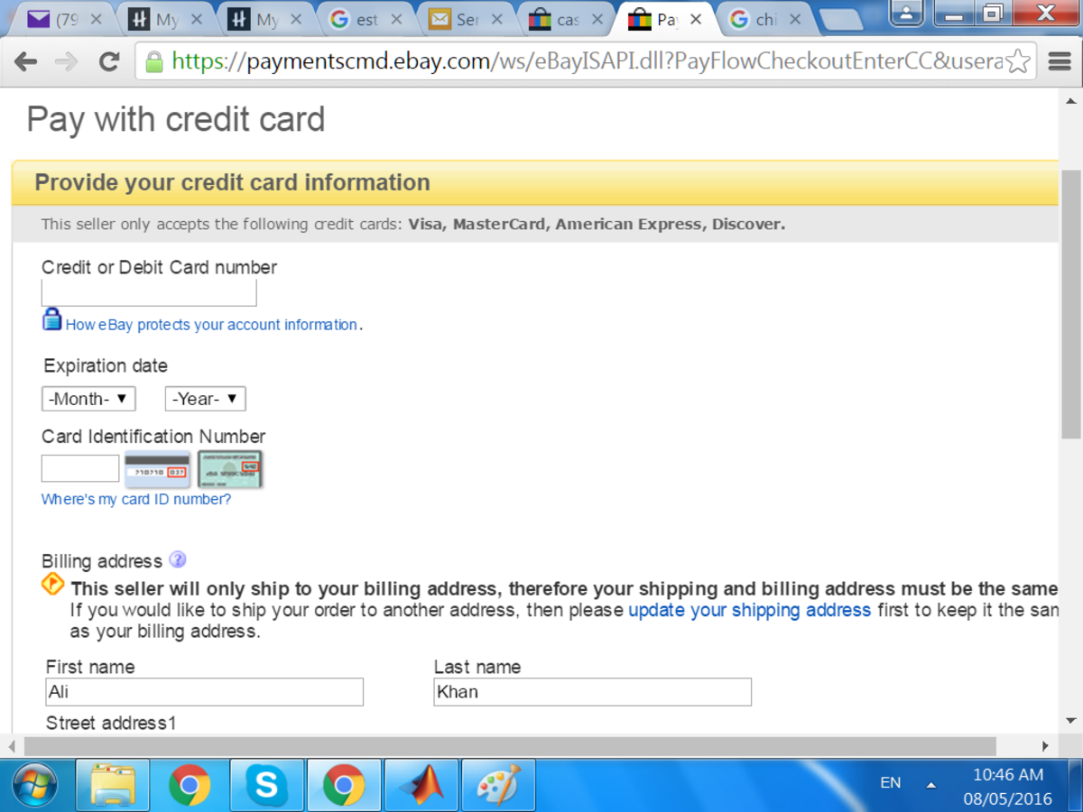 pay ebay using paypal without credit card