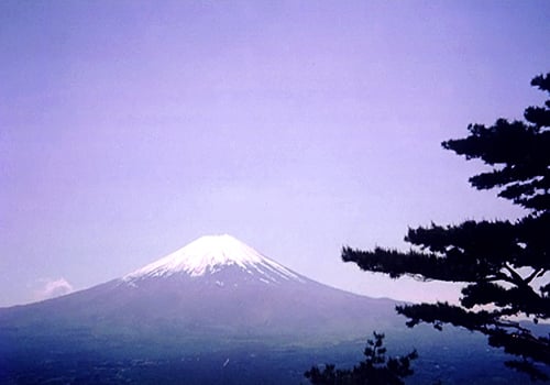 Mount Fuji's only proper showing to me.