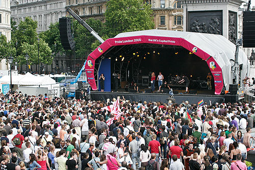 Last year's, 2008, main stage in Trafalgar Square