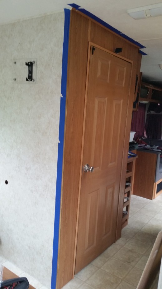 Bathroom door/hall before
