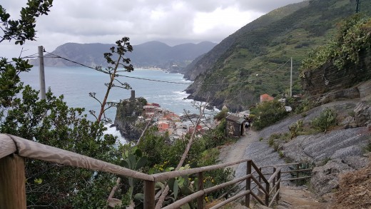 Vernazza seen from hill top