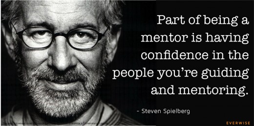 Image - Steven Spielberg, along with one of his famous quotes.