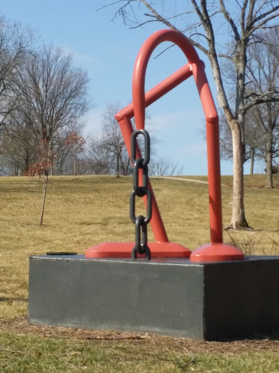 When you decide to start exercising, you may be surprised at all of the neat parks in your neighborhood. This image is from the Pyramid Sculpture Park about 30 minutes from my home.