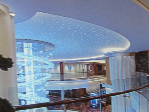 One of the lounges on the ship.