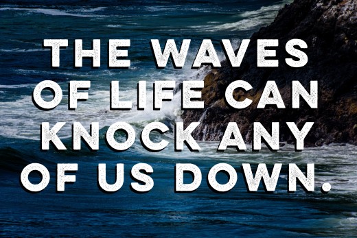 "We are all swimming to the top on this ocean called life"
