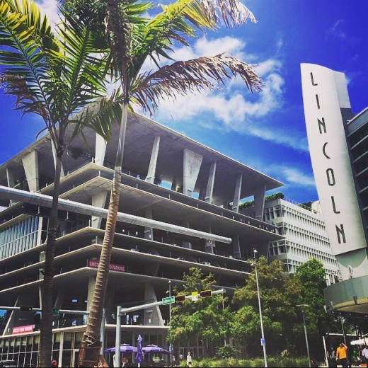 The 1111 Lincoln Road Garage along the Lincoln Road 