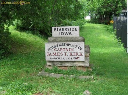  The Future Birthplace of Captain Kirk; Riverside, Iowa