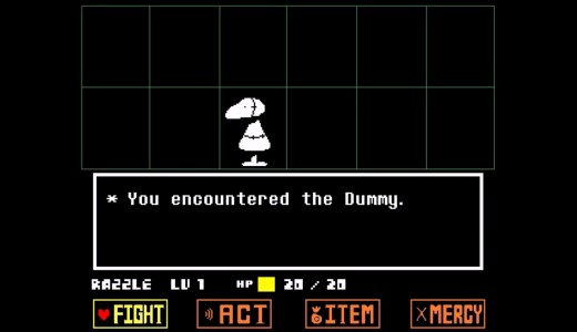 The Player encounters a dummy!