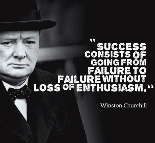 William Churchill's perception of failure