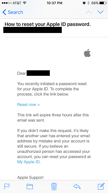 You'll get an email from Apple Support instructing you how to reset the password associated with your Apple ID if you just forgot the password and don't have any level of dual authentication set up.