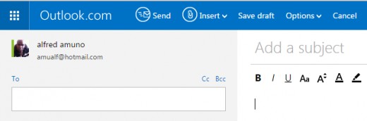 The new Outlook page