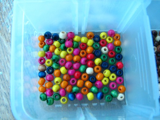 you can use any colored beads you find and like