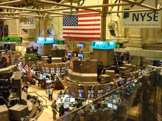 Trading on the floor of the New York Stock Exchange