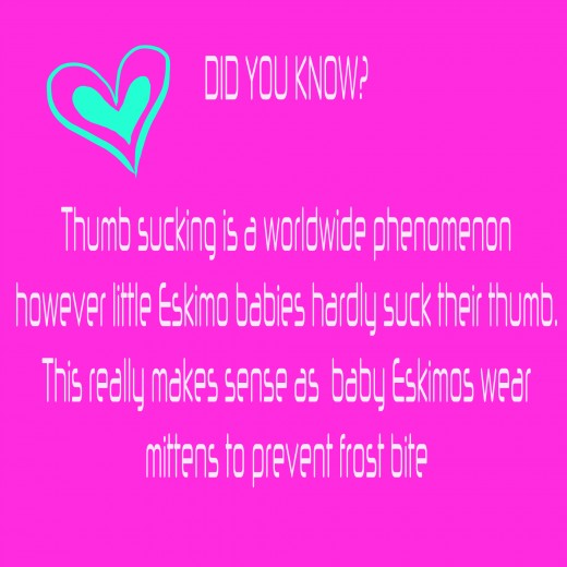Make sure that whatever happens that their thumb sucking is not the cause of your fight.