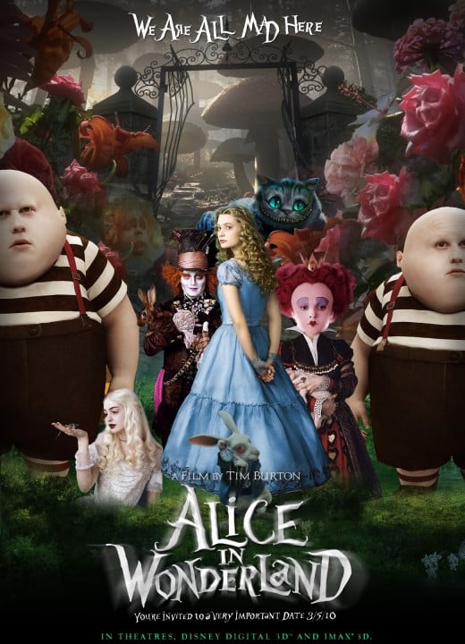 In this adaptation of the Lewis Carrol tale, the cgi is beautiful, awesome, and Depp does look like Madonna/Elijah Wood.  But can anyone really tell me what this movie is about?