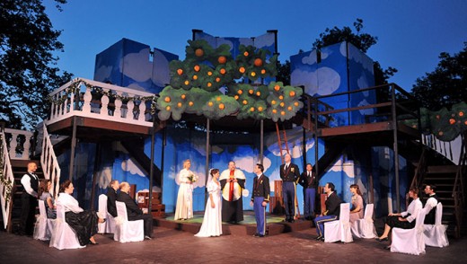 Shakespeare in the Park... Usually highly anticipated, and very enjoyable, here during the summer. Just don't forget your wine, cheese, and a chair or blanket.