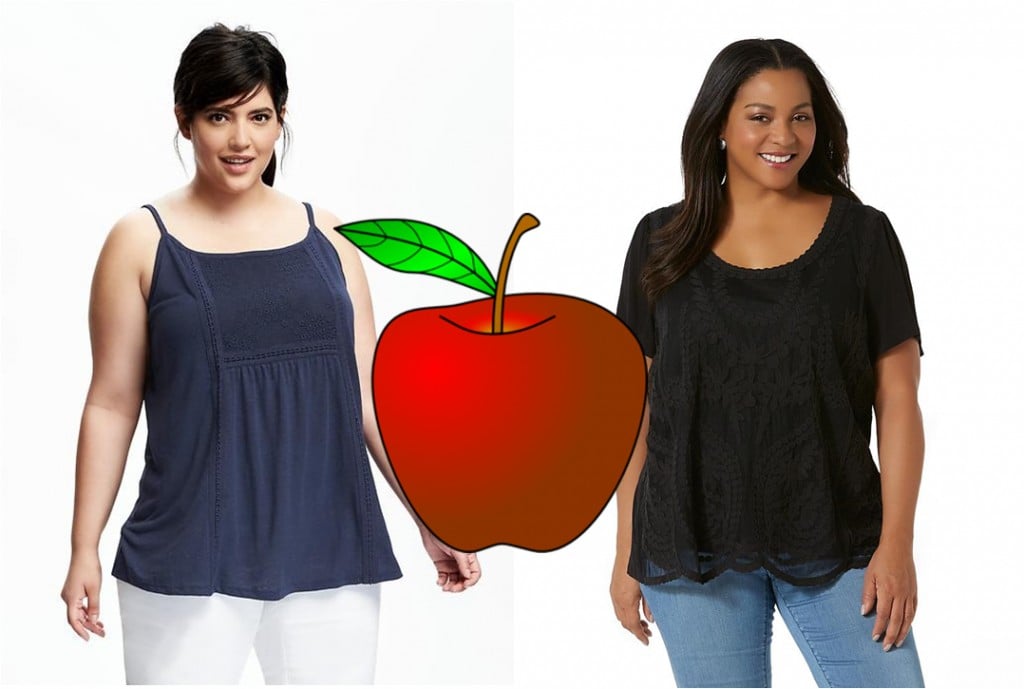 best dress for overweight apple shape