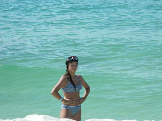 But my daughter pretended she was in the newest Bond film