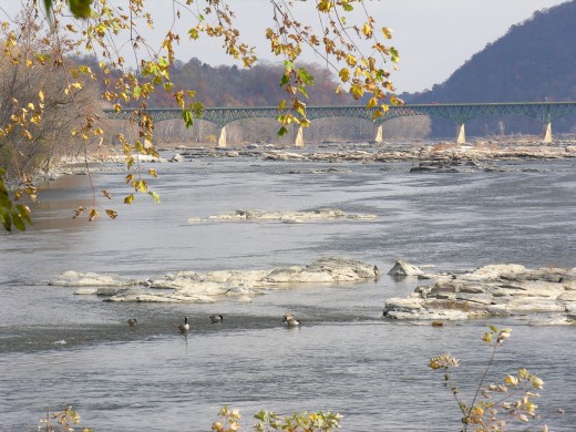 The Potomac River at Harpers Ferry.