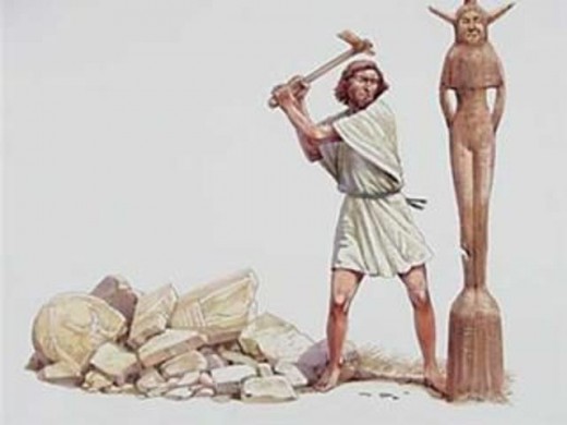 Gideon Destroys the Altar of Baal