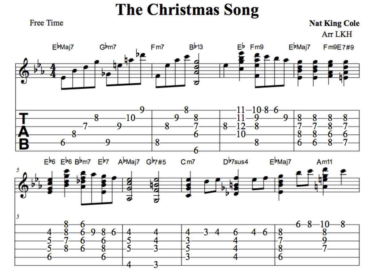 Blue Christmas Chord Chart